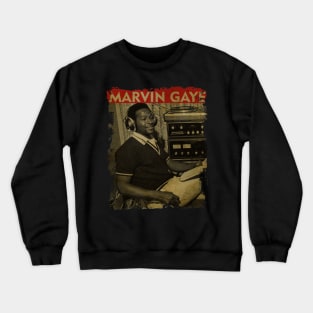 TEXTURE ART-Marvin Gaye - RETRO STYLE 1 Crewneck Sweatshirt